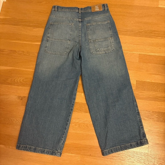 Free People Piper Crop Wide-Leg Jeans Size 27 - Picture 5 of 7